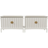 38" Unfinished 2 Door Vintage Open Tops Dresser Set of 2 #08799