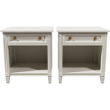 22" Unfinished 1 Drawer Kindel Vintage Nightstand Set of 2 #08623