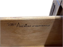 Load image into Gallery viewer, 76&quot; Finished Hunter Satin 2 Door 6 Drawer American Of Martinsville Vintage Buffet #08351
