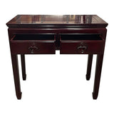32" Unfinished 2 Drawer Vintage Table #08423