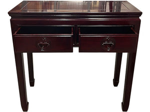 32" Unfinished 2 Drawer Vintage Table #08423