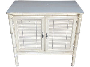 30.5" Unfinished 2 Door Vintage Bamboo Style Buffet #08336