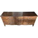 75" Unfinished 9 Drawer Davis Vintage Dresser #08311