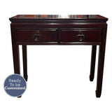 32" Unfinished 2 Drawer Vintage Table #08423