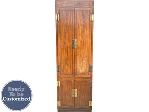 26" Unfinished 4 Door Vintage Henredon Hutch #08218