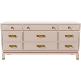 66" Unfinished 9 Drawer Vintage Dresser #08774