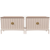 38" Unfinished 2 Door Vintage Open Tops Dresser Set of 2 #08799