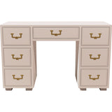 48" Unfinished 7 Drawer Artefacts Vintage Desk #08692