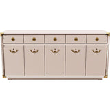 66" Unfinished 4 Door 3 Drawer Drexel Vintage Buffet #08858