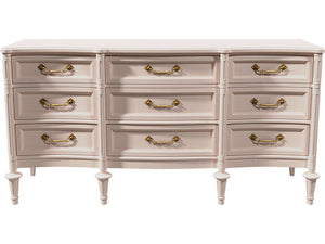 64" Unfinished 9 Drawer Vintage Dresser #08605
