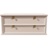 38.5" Unfinished 2 Drawer Vintage Single Nightstand #08579