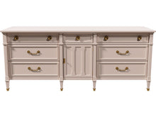 Load image into Gallery viewer, 75&quot; Unfinished 7 Drawer 1 Door Drexel Vintage Buffet #08118
