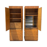 31.5" Finished Marseilles 2 Door 4 Drawer Hickory Manufacturing Co. Vintage Cabinet #08239