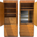 31.5" Unfinished 2 Door 4 Drawer Vintage Cabinet #08238