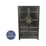 42" Unfinished 2 Door 2 Drawer Century Vintage Cabinet #08320