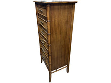 Load image into Gallery viewer, 24&quot; Unfinished 6 Drawer Thomasville Vintage Bamboo Style Tallboy #08314
