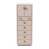 20.25" Unfinished 6 Drawer 2 Door Drexel Vintage Tallboy #08783