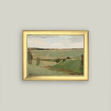 Studies by a River Framed Antique Art