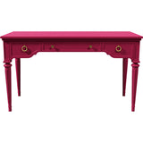 51" Unfinished 3 Drawer Vintage Console Table #08683