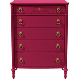36" Unfinished 5 Drawer Vintage Tallboy #08694