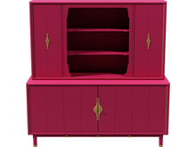 Load image into Gallery viewer, 67&quot; Unfinished 4 Door Vintage Hutch #08535

