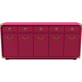 66" Unfinished 4 Door 3 Drawer Drexel Vintage Buffet #08858