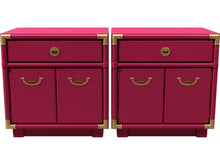 Load image into Gallery viewer, 24.5&quot; Unfinished 1 Drawer 2 Door Drexel Vintage Nightstand Set of 2 #08505
