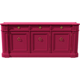 72" Unfinished 3 Door 3 Drawer Drexel Vintage Buffet #08860