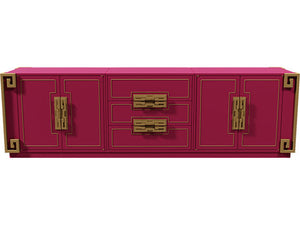 105" Unfinished 4 Door 3 Drawer Mastercraft Furniture co. Vintage Buffet #07991