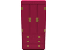 Load image into Gallery viewer, 40&quot; Unfinished 2 Door 3 Drawer Henredon Vintage Cabinet #08242
