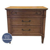 32" Unfinished 3 Drawer Vintage Dresser #08418
