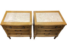 Load image into Gallery viewer, 26&quot; Unfinished 3 Drawer Vintage Nightstand Set of 2 #08445
