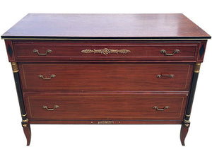 49" Finished Hamilton Gloss 3 Drawer Vintage Dresser #08305