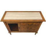 36" Unfinished 2 Drawer 1 Door Vintage Buffet #08327