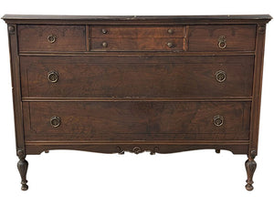 50" Unfinished 6 Drawer Vintage Dresser #08328