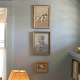 Two Fox Terriers Framed Antique Art