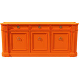 72" Unfinished 3 Door 3 Drawer Drexel Vintage Buffet #08860