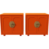 24" Unfinished 2 Door Vintage Side Table Set of 2 #08820