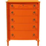 36" Unfinished 5 Drawer Vintage Tallboy #08694