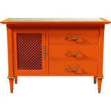 36" Unfinished 2 Drawer 1 Door Vintage Buffet #08327
