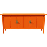 72" Unfinished 4 Door Vintage Buffet #08842
