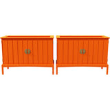 38" Unfinished 2 Door Vintage Open Tops Dresser Set of 2 #08799