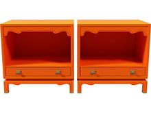 Load image into Gallery viewer, 24&quot; Unfinished 1 Drawer Vintage Nightstand Set of 2 #08519
