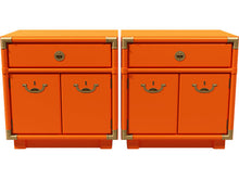 Load image into Gallery viewer, 24.5&quot; Unfinished 1 Drawer 2 Door Drexel Vintage Nightstand Set of 2 #08505
