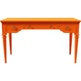 51" Unfinished 3 Drawer Vintage Console Table #08683