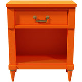 19" Unfinished 1 Drawer CenTury Vintage Single Nightstand #08442