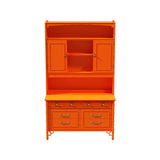 46" Unfinished 2 Door 6 Drawer Thomasville Vintage Bamboo Style Hutch #07961