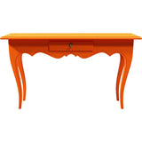 54" Unfinished 1 Drawer Hekman Vintage Console Table #08786