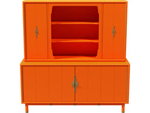 Load image into Gallery viewer, 67&quot; Unfinished 4 Door Vintage Hutch #08535
