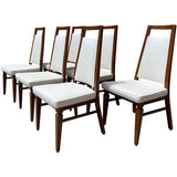 19" Unfinished Vintage Chair Set of 6 + 8.5 Yards Fabric #08478